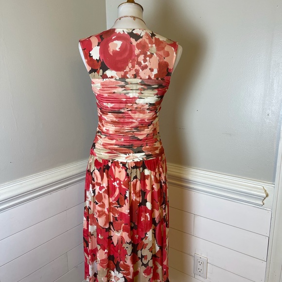 Sangria Sweetheart Floral Dress 10 FREE SHIP - Picture 5 of 5